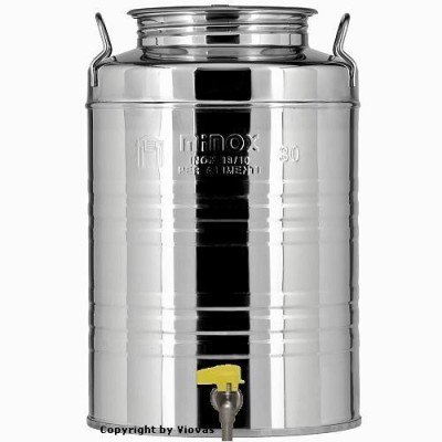 ΔΟΧΕΙΟ ΛΑΔΙΟΥ ΚΡΑΣΙΟΥ ΙΝΟΧ MINOX 50 LT + ΚΑΝΟΥΛΑ