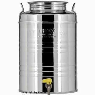 ΔΟΧΕΙΟ ΛΑΔΙΟΥ ΚΡΑΣΙΟΥ ΙΝΟΧ MINOX 50 LT + ΚΑΝΟΥΛΑ