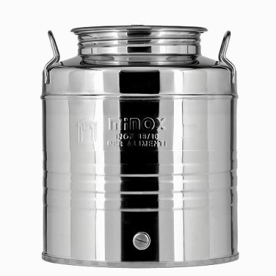 ΔΟΧΕΙΟ ΛΑΔΙΟΥ ΚΡΑΣΙΟΥ ΙΝΟΧ MINOX 20 LT + ΚΑΝΟΥΛΑ