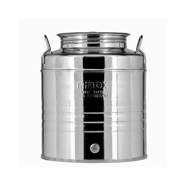 ΔΟΧΕΙΟ ΛΑΔΙΟΥ ΚΡΑΣΙΟΥ ΙΝΟΧ MINOX 20 LT + ΚΑΝΟΥΛΑ