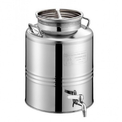 ΔΟΧΕΙΟ ΛΑΔΙΟΥ ΚΡΑΣΙΟΥ ΙΝΟΧ METALBOX 20 LT | VIOVAS