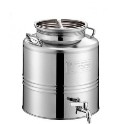 ΔΟΧΕΙΟ ΛΑΔΙΟΥ ΚΡΑΣΙΟΥ ΙΝΟΧ METALBOX 15 LT | VIOVAS