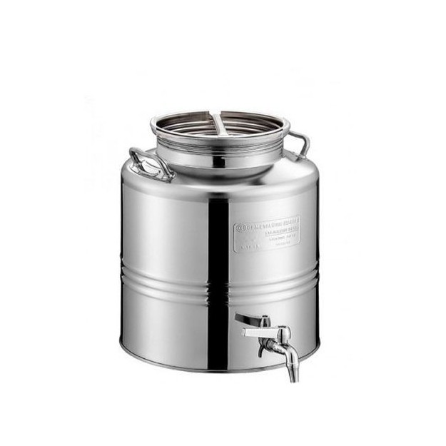 ΔΟΧΕΙΟ ΛΑΔΙΟΥ ΚΡΑΣΙΟΥ ΙΝΟΧ METALBOX 15 LT | VIOVAS