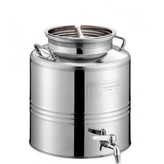 ΔΟΧΕΙΟ ΛΑΔΙΟΥ ΚΡΑΣΙΟΥ ΙΝΟΧ METALBOX 15 LT | VIOVAS