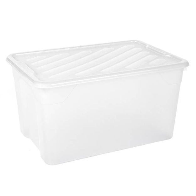ΚΟΥΤΙ ΑΠΟΘΗΚΕΥΣΗΣ ΠΛΑΣΤΙΚΟ NAK BOX 67 LT ΔΙΑΦΑΝΟ 60x40x31cm