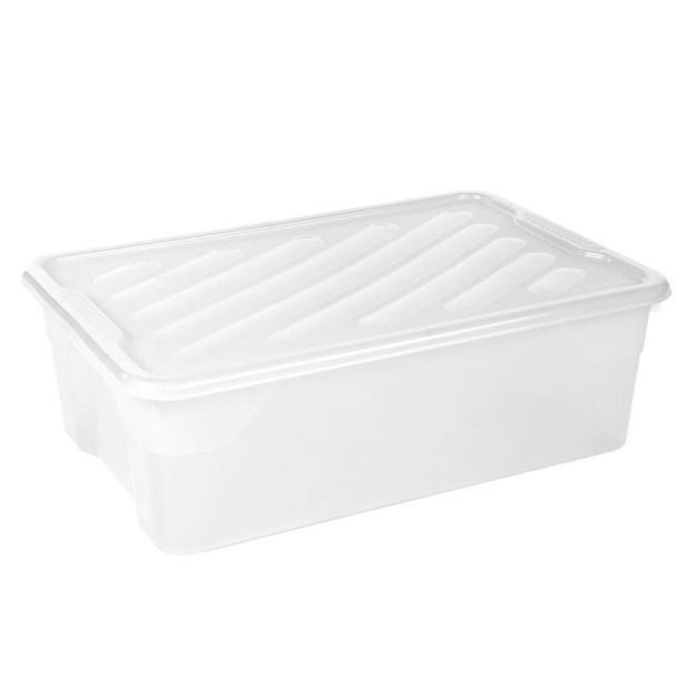 ΚΟΥΤΙ ΑΠΟΘΗΚΕΥΣΗΣ ΠΛΑΣΤΙΚΟ NAK BOX 43 LT ΔΙΑΦΑΝΟ 40x60x19cm