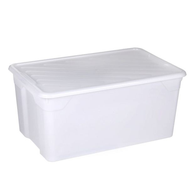 ΚΟΥΤΙ ΑΠΟΘΗΚΕΥΣΗΣ ΠΛΑΣΤΙΚΟ NAK BOX 92 LT ΛΕΥΚΟ 70x46x34cm