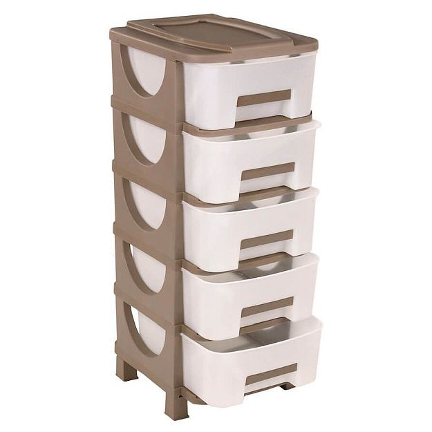 ΣΥΡΤΑΡΙΕΡΑ ΠΛΑΣΤΙΚΗ HOMEPLAST ΟΥΜΑ  ΚΛΕΙΣΤΗ ΚΑΦΕ 5 ΘΕΣΕΩΝ 42x38x95cm