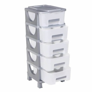 ΣΥΡΤΑΡΙΕΡΑ ΠΛΑΣΤΙΚΗ HOMEPLAST ΟΥΜΑ ΚΛΕΙΣΤΗ ΑΣΗΜΙ 5 ΘΕΣΕΩΝ 42x38x95cm