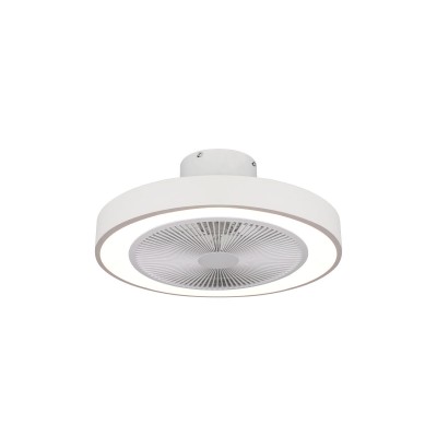 ESTIA ΑΝΕΜΙΣΤΗΡΑΣ ΟΡΟΦΗΣ HALO FLOW 50cm 15w ΜΕ CCT LED ΦΩΤΙΣΜΟ 45W & ΤΗΛΕΧΕΙΡΙΣΤΗΡΙΟ ΛΕΥΚΟΣ