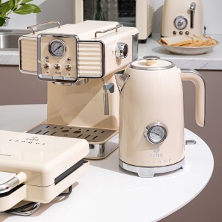 ESTIA ΒΡΑΣΤΗΡΑΣ RETRO EPOQUE ΑΝΟΞΕΙΔΩΤΟΣ 2200w 1.7lt ΚΡΕΜ