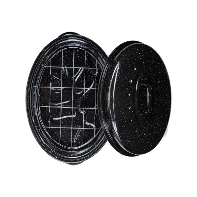 ESTIA ΓΑΣΤΡΑ ENAMEL ΕΜΑΓΙΕ 40x27x15cm 4.8lt ΜΕ ΣΧΑΡΑ