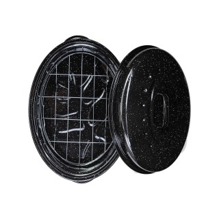 ESTIA ΓΑΣΤΡΑ ENAMEL ΕΜΑΓΙΕ 40x27x15cm 4.8lt ΜΕ ΣΧΑΡΑ