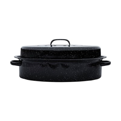 ESTIA ΓΑΣΤΡΑ ENAMEL ΕΜΑΓΙΕ 46x32x18cm 7.8lt ΜΕ ΣΧΑΡΑ