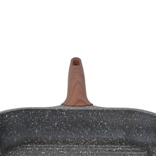 ESTIA ΓΚΡΙΛΙΕΡΑ STONE ΑΝΤΙΚΟΛΛΗΤΙΚΗ ΧΥΤΟΥ ΑΛΟΥΜΙΝΙΟΥ 28cm