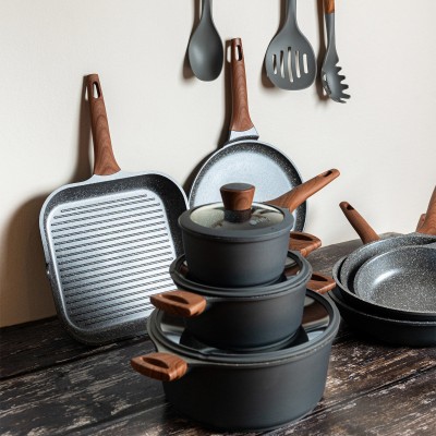 ESTIA ΓΟΥΟΚ STONE ΑΝΤΙΚΟΛΛΗΤΙΚΟ XYTOY ΑΛΟΥΜΙΝΙΟΥ 28cm