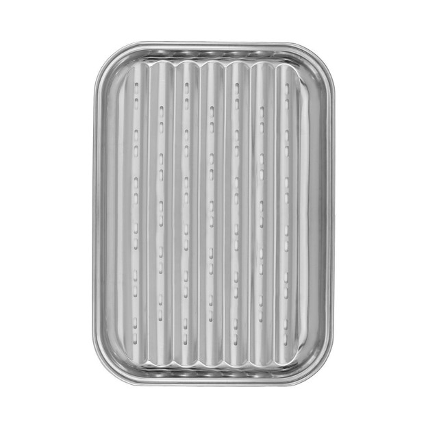 ESTIA ΔΙΣΚΟΣ ΨΗΣΙΜΑΤΟΣ BARBEQUE ΑΝΟΞΕΙΔΩΤΟΣ 34x24cm