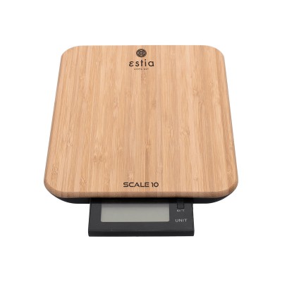 ESTIA ΖΥΓΑΡΙΑ ΚΟΥΖΙΝΑΣ SCALE 10 ΨΗΦΙΑΚΗ ΜΕΓΙΣΤΟY ΒΑΡΟΥΣ 10kg BAMBOO