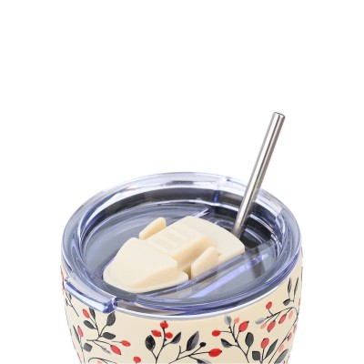 ESTIA ΘΕΡΜΟΣ COFFEE MUG SAVE THE AEGEAN 350ml BLOOM BEIGE