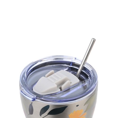 ESTIA ΘΕΡΜΟΣ COFFEE MUG SAVE THE AEGEAN 350ml SILVER BOTANIC