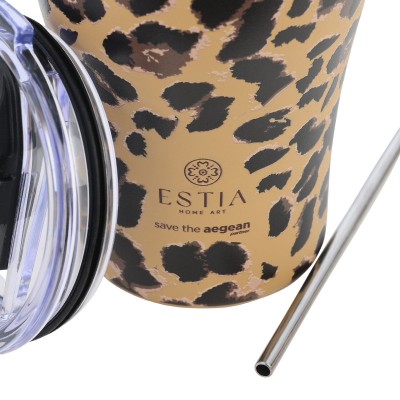 ESTIA ΘΕΡΜΟΣ COFFEE MUG SAVE THE AEGEAN 350ml SPOTTED PROWL