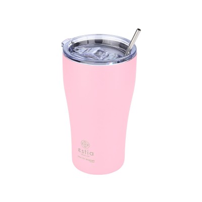 ESTIA ΘΕΡΜΟΣ COFFEE MUG SAVE THE AEGEAN 500ml BLOSSOM ROSE