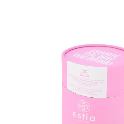 ESTIA ΘΕΡΜΟΣ COFFEE MUG SAVE THE AEGEAN 500ml BLOSSOM ROSE