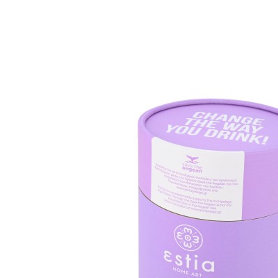 ESTIA ΘΕΡΜΟΣ COFFEE MUG SAVE THE AEGEAN 500ml LAVENDER PURPLE