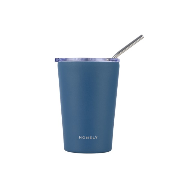 HOMELY ΘΕΡΜΟΣ MUG 400ml INDIGO BLUE