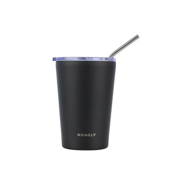HOMELY ΘΕΡΜΟΣ MUG 400ml MIDNIGHT BLACK