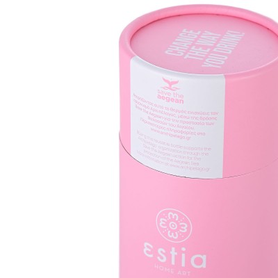 ESTIA ΘΕΡΜΟΣ TRAVEL FLASK SAVE THE AEGEAN 500ml BLOSSOM ROSE