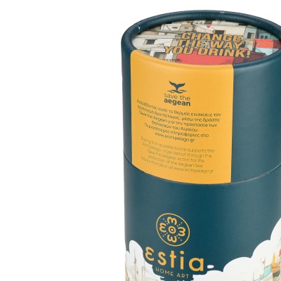 ESTIA ΘΕΡΜΟΣ TRAVEL FLASK SAVE THE AEGEAN 500ml URBAN MYTHOS