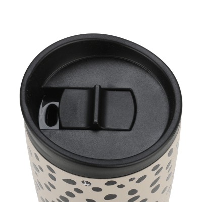 ESTIA ΘΕΡΜΟΣ TRAVEL MUG SAVE THE AEGEAN 350ml LEOPARD TAUPE