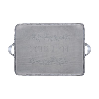 ESTIA ΘΗΚΗ ΑΠΟΘΗΚΕΥΣΗΣ NON WOVEN ΥΦΑΣΜΑΤΙΝΗ 50x40x30cm ΜΕ ΠΑΡΑΘΥΡΟ IVORY