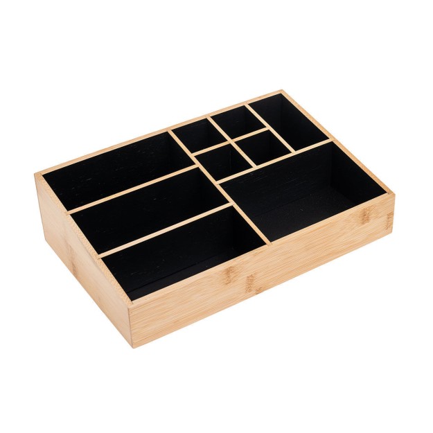 ESTIA ΘΗΚΗ ΟΡΓΑΝΩΣΗΣ ΚΑΛΛΥΝΤΙΚΩΝ BAMBOO 9 ΘΕΣΕΩΝ 33x21x9cm
