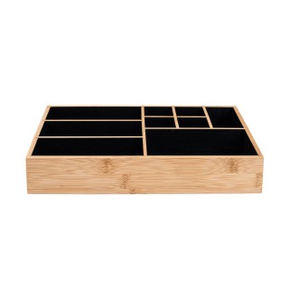 ESTIA ΘΗΚΗ ΟΡΓΑΝΩΣΗΣ ΚΑΛΛΥΝΤΙΚΩΝ BAMBOO 9 ΘΕΣΕΩΝ 33x21x9cm