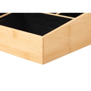 ESTIA ΘΗΚΗ ΟΡΓΑΝΩΣΗΣ ΚΑΛΛΥΝΤΙΚΩΝ BAMBOO 9 ΘΕΣΕΩΝ 33x21x9cm