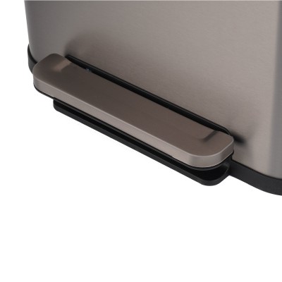 ESTIA ΚΑΔΟΣ ΑΠΟΡΡΙΜΑΤΩΝ FLATOP SOFT CLOSE 70lt ΜΑΤ ΙΝΟΞ