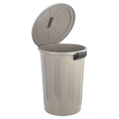 ESTIA ΚΑΔΟΣ ΑΠΟΡΡΙΜΑΤΩΝ OUTBIN ΕΞΩΤΕΡΙΚΟΥ ΧΩΡΟΥ ΠΛΑΣΤΙΚΟΣ ΜΕ ΚΑΠΑΚΙ 60lt ΓΚΡΙ