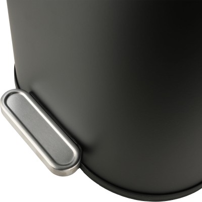 ESTIA ΚΑΔΟΣ ΑΠΟΡΡΙΜΑΤΩΝ OVOID SOFT CLOSE 30lt ΜΑΥΡΟΣ