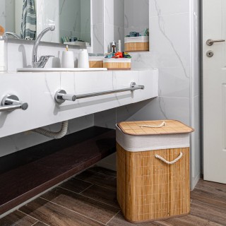 ESTIA ΚΑΛΑΘΙ ΑΠΛΥΤΩΝ BAMBOO ESSENTIALS ΠΤΥΣΣΟΜΕΝΟ ΟΡΘΟΓΩΝΙΟ 60lt