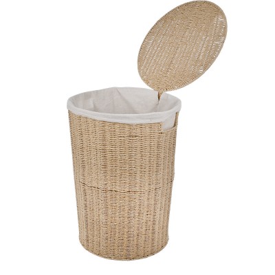 ESTIA ΚΑΛΑΘΙ ΑΠΛΥΤΩΝ BOTANICA 40x40x55cm ME ΕΣΩΤΕΡΙΚΗ ΕΠΕΝΔΥΣΗ & ΚΑΠΑΚΙ