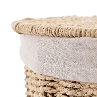 ESTIA ΚΑΛΑΘΙ ΑΠΛΥΤΩΝ BOTANICA 40x40x55cm ME ΕΣΩΤΕΡΙΚΗ ΕΠΕΝΔΥΣΗ & ΚΑΠΑΚΙ