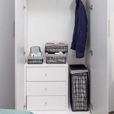 ESTIA ΚΑΛΑΘΙ ΑΠΟΘΗΚΕΥΣΗΣ & ΟΡΓΑΝΩΣΗΣ NEST 28×20×10cm ΜΑΥΡΟ