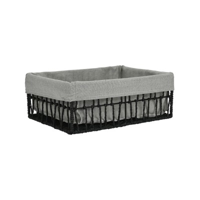 ESTIA ΚΑΛΑΘΙ ΑΠΟΘΗΚΕΥΣΗΣ & ΟΡΓΑΝΩΣΗΣ NEST 32×24×12cm ΜΑΥΡΟ