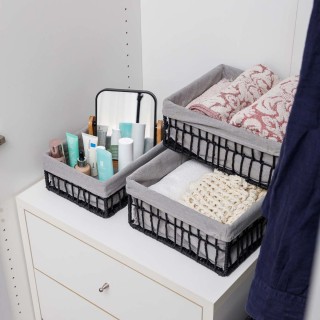 ESTIA ΚΑΛΑΘΙ ΑΠΟΘΗΚΕΥΣΗΣ & ΟΡΓΑΝΩΣΗΣ NEST 36×27×13cm ΜΑΥΡΟ