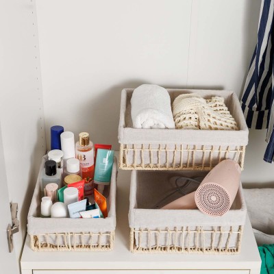 ESTIA ΚΑΛΑΘΙ ΑΠΟΘΗΚΕΥΣΗΣ & ΟΡΓΑΝΩΣΗΣ NEST 36×27×13cm ΜΠΕΖ