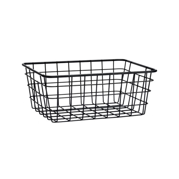 ESTIA ΚΑΛΑΘΙ ΟΡΓΑΝΩΣΗΣ ΜΕΤΑΛΛΙΚΟ 22x16x12cm ΜΑΥΡΟ