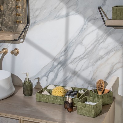 ESTIA ΚΑΛΑΘΙΑ ΟΡΓΑΝΩΣΗΣ OLIVE SERIES 26x13x9cm ΛΑΔΙ 3 ΤΕΜ.