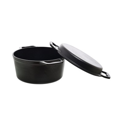 ESTIA ΚΑΤΣΑΡΟΛΑ IRON 2 ΣΕ 1 ΜΑΝΤΕΜΕΝΙΑ  25cm ΜΕ ΚΑΠΑΚΙ-ΤΗΓΑΝΙ